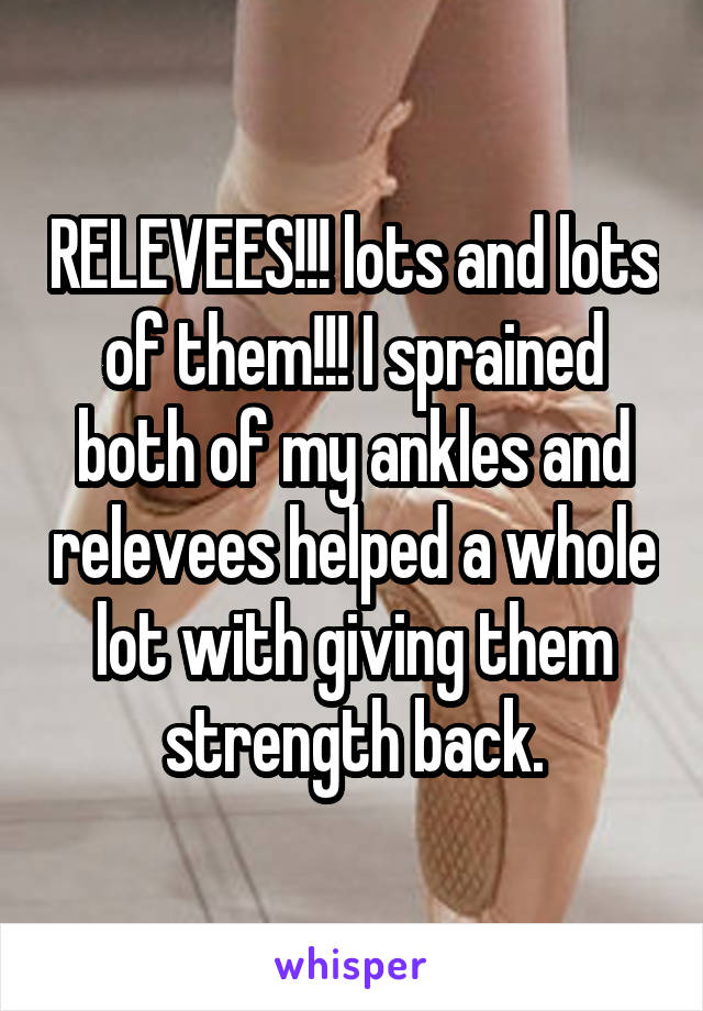 RELEVEES!!! lots and lots of them!!! I sprained both of my ankles and relevees helped a whole lot with giving them strength back.