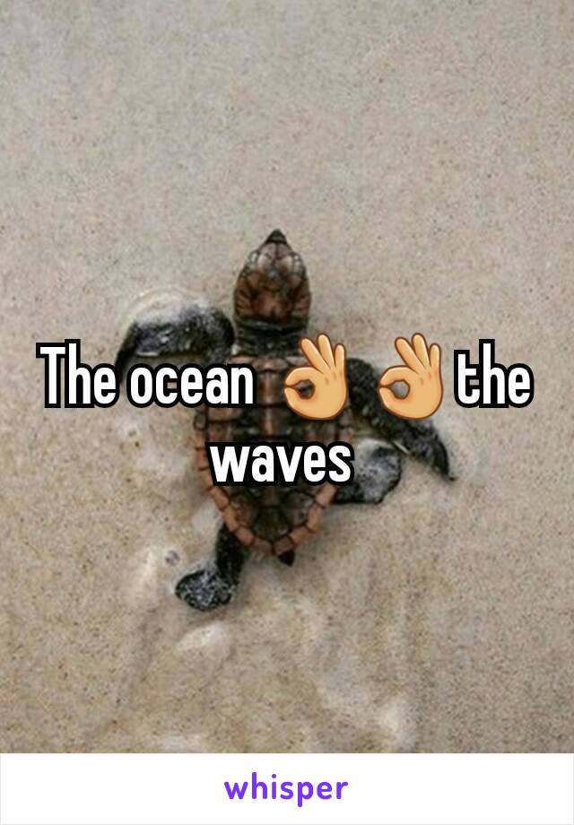 The ocean 👌👌the waves 