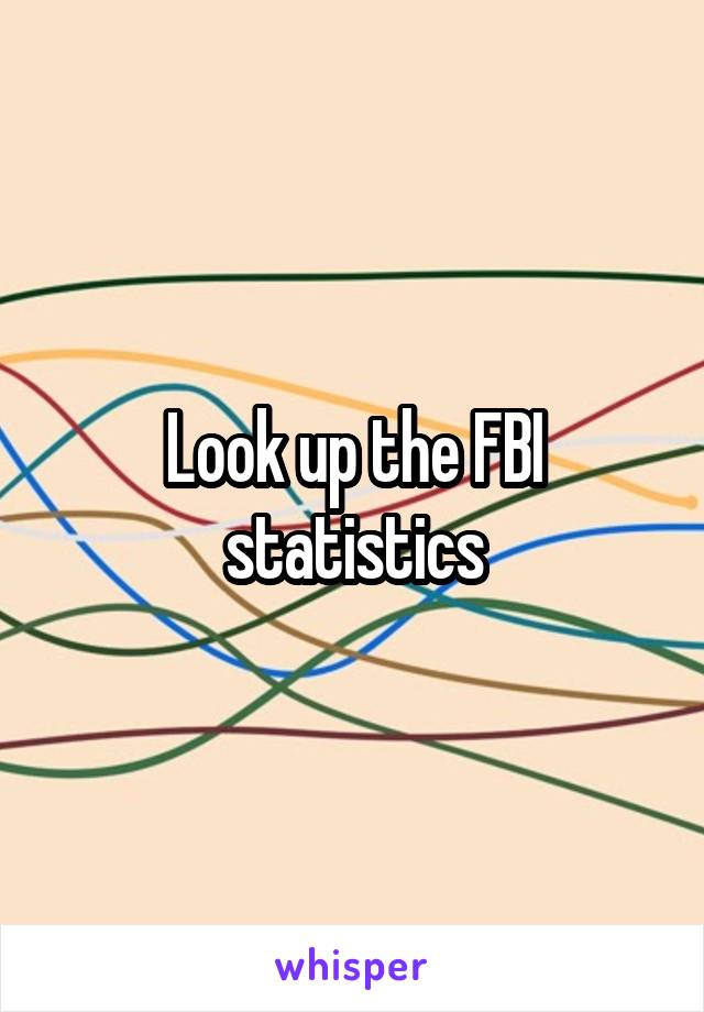 Look up the FBI statistics