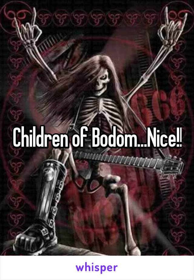 Children of Bodom...Nice!!