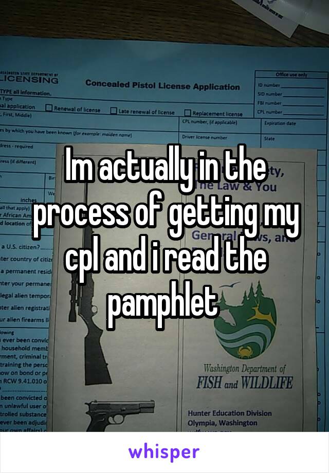 Im actually in the process of getting my cpl and i read the pamphlet 