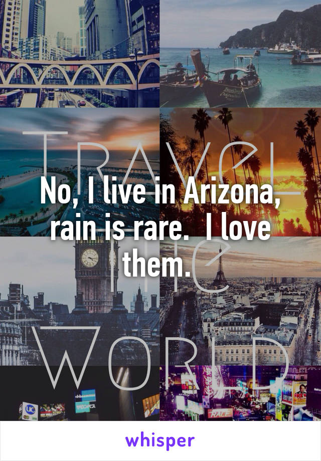 No, I live in Arizona, rain is rare.  I love them. 