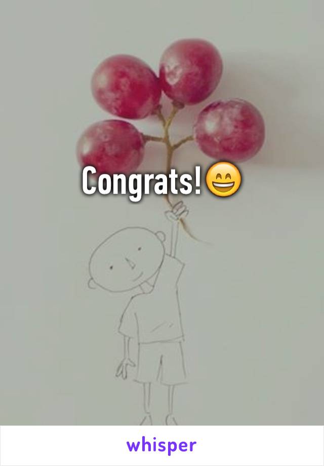 Congrats!😄