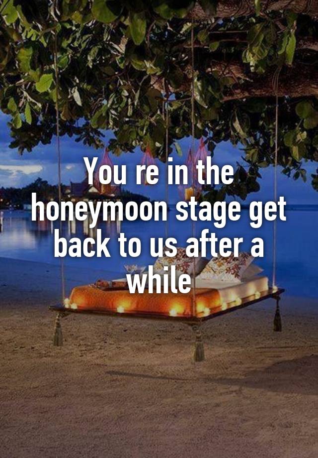 you-re-in-the-honeymoon-stage-get-back-to-us-after-a-while