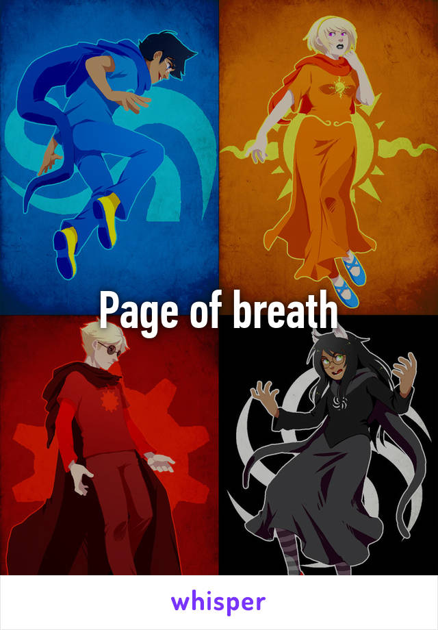 Page of breath