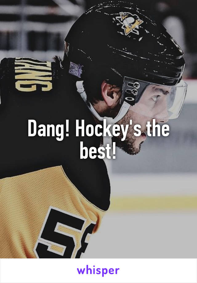 Dang! Hockey's the best!