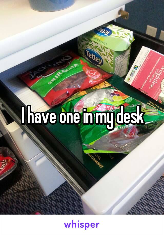 I have one in my desk