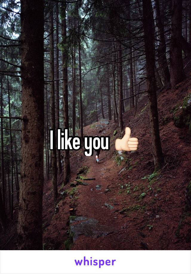 I like you 👍🏻