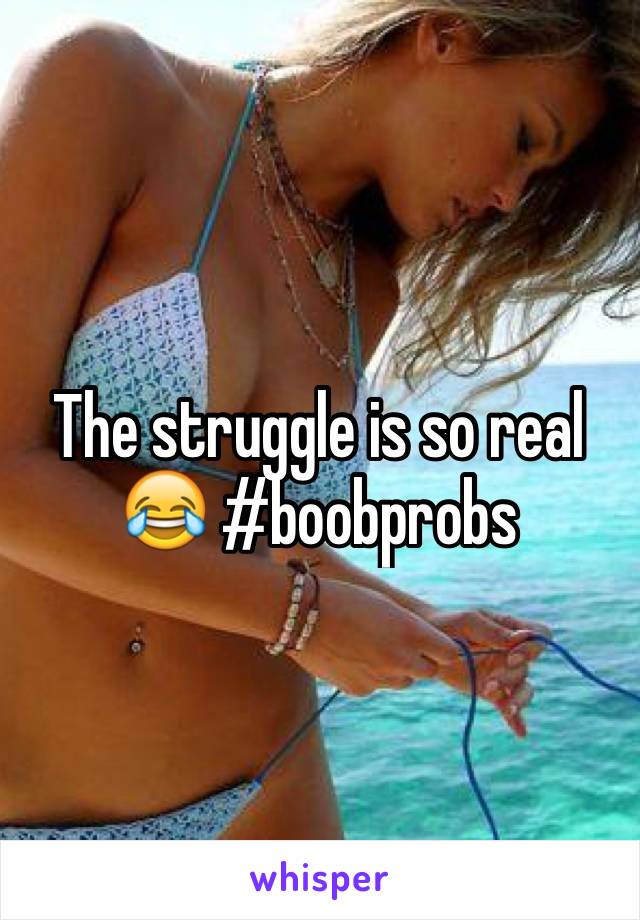 The struggle is so real 😂 #boobprobs