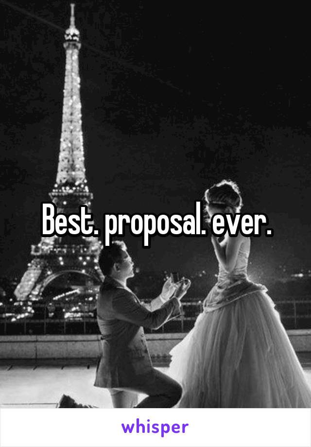 Best. proposal. ever.