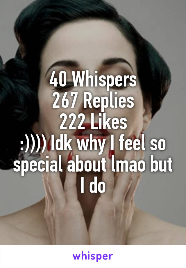 40 Whispers
267 Replies
222 Likes
:)))) Idk why I feel so special about lmao but I do