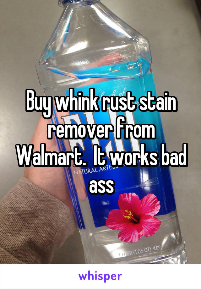 Buy whink rust stain remover from Walmart.  It works bad ass