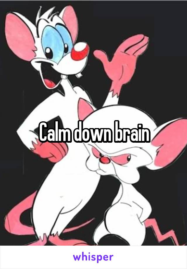 Calm down brain