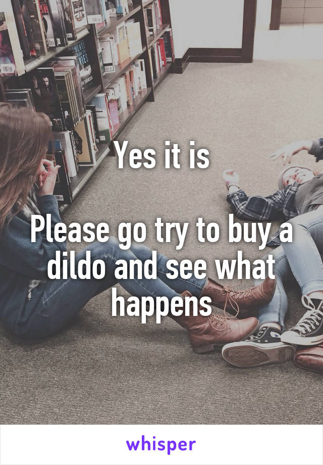 Yes it is

Please go try to buy a dildo and see what happens