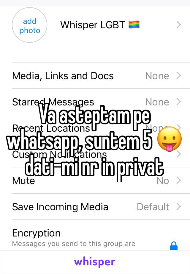 Va asteptam pe whatsapp, suntem 5 😛 dati-mi nr in privat