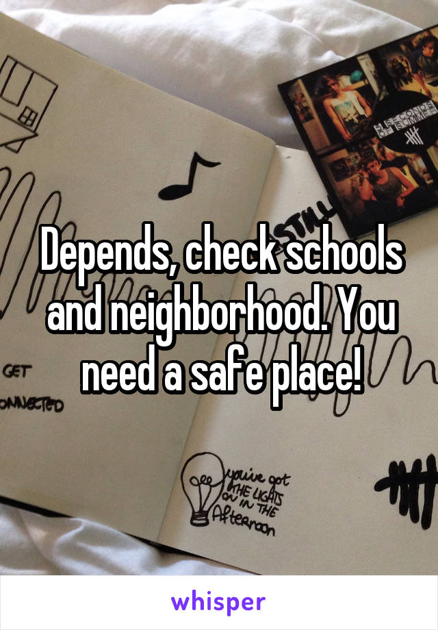 Depends, check schools and neighborhood. You need a safe place!