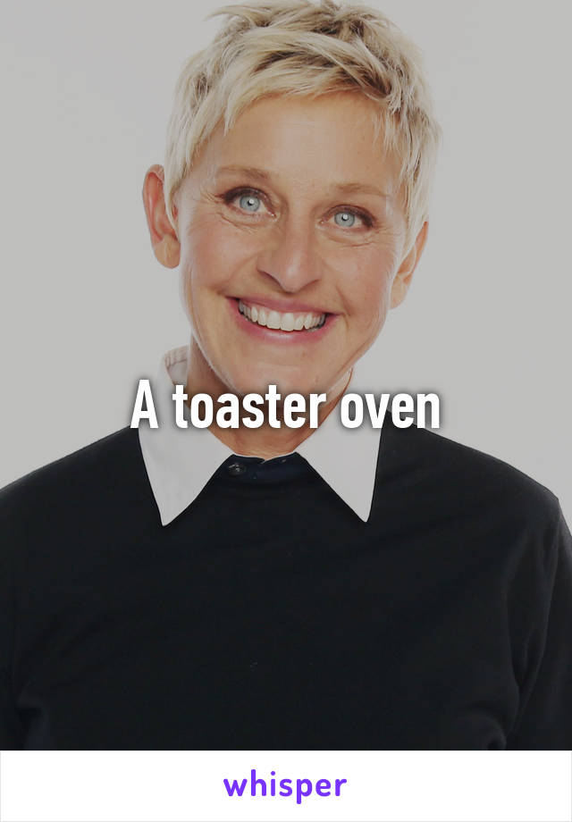 A toaster oven