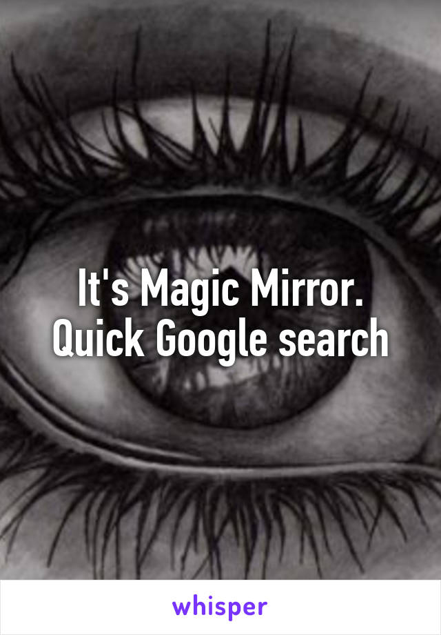 It's Magic Mirror. Quick Google search