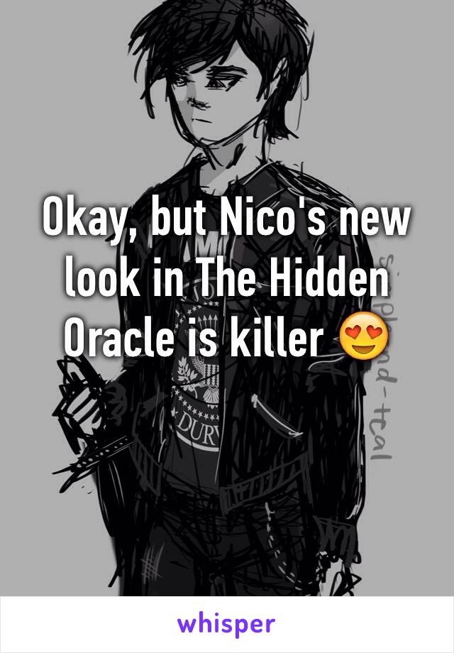 Okay, but Nico's new look in The Hidden Oracle is killer 😍


