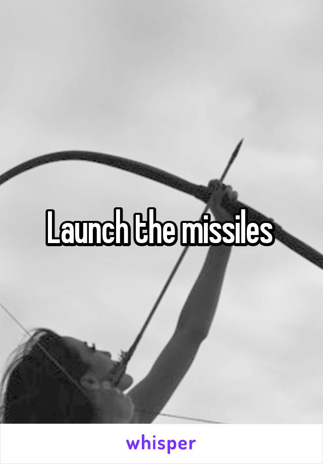 Launch the missiles 