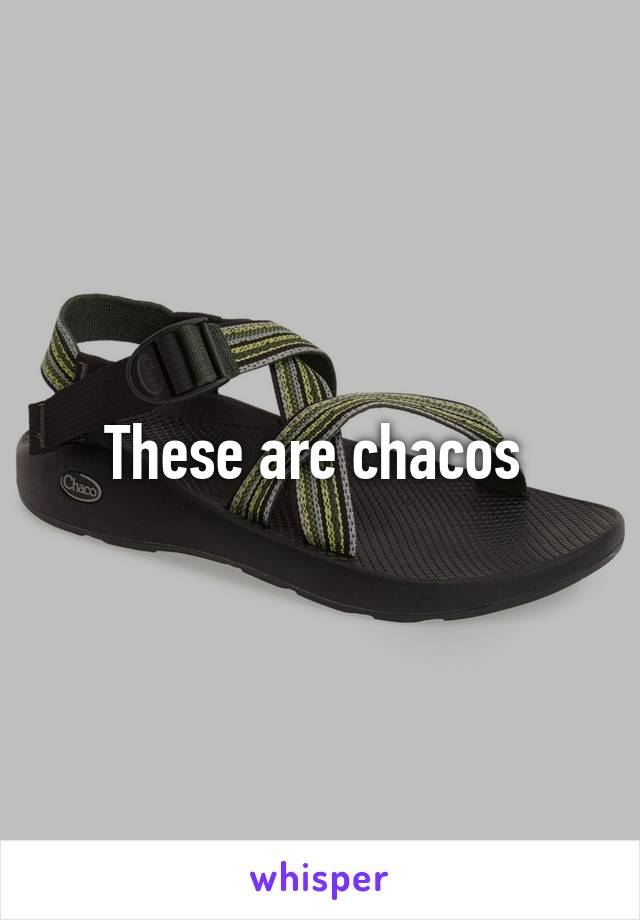 These are chacos 