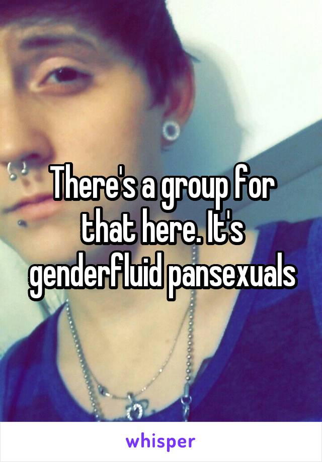 There's a group for that here. It's genderfluid pansexuals