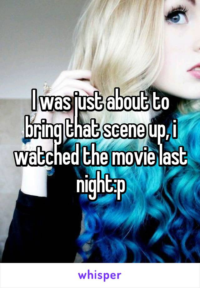 I was just about to bring that scene up, i watched the movie last night:p