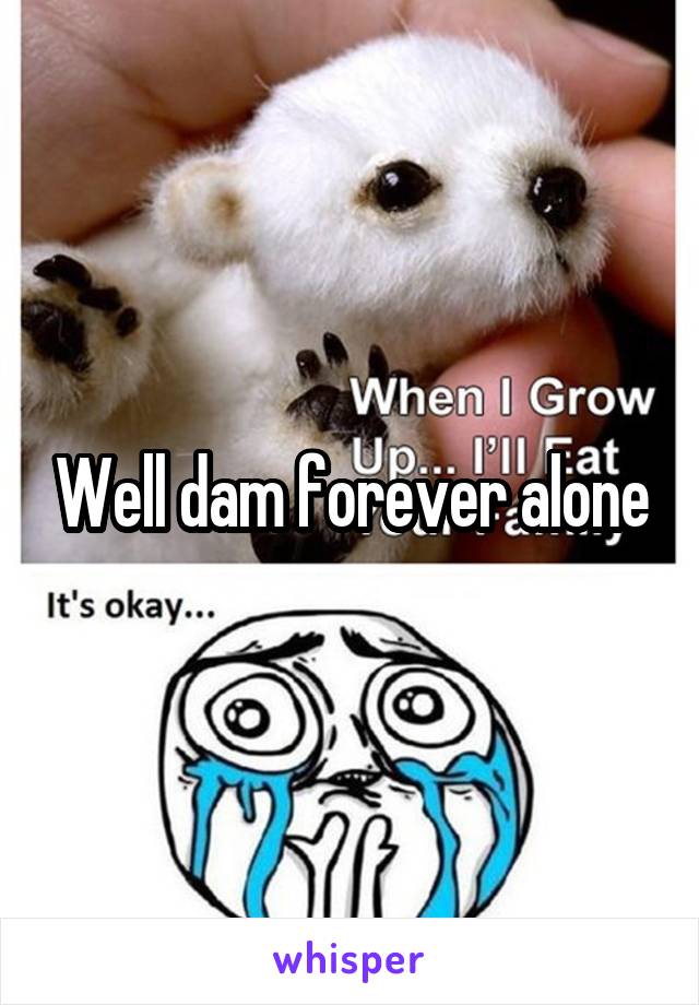 Well dam forever alone