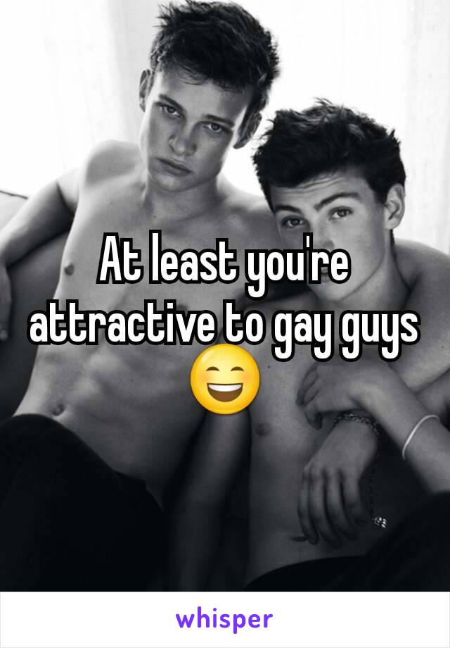 At least you're attractive to gay guys 😄