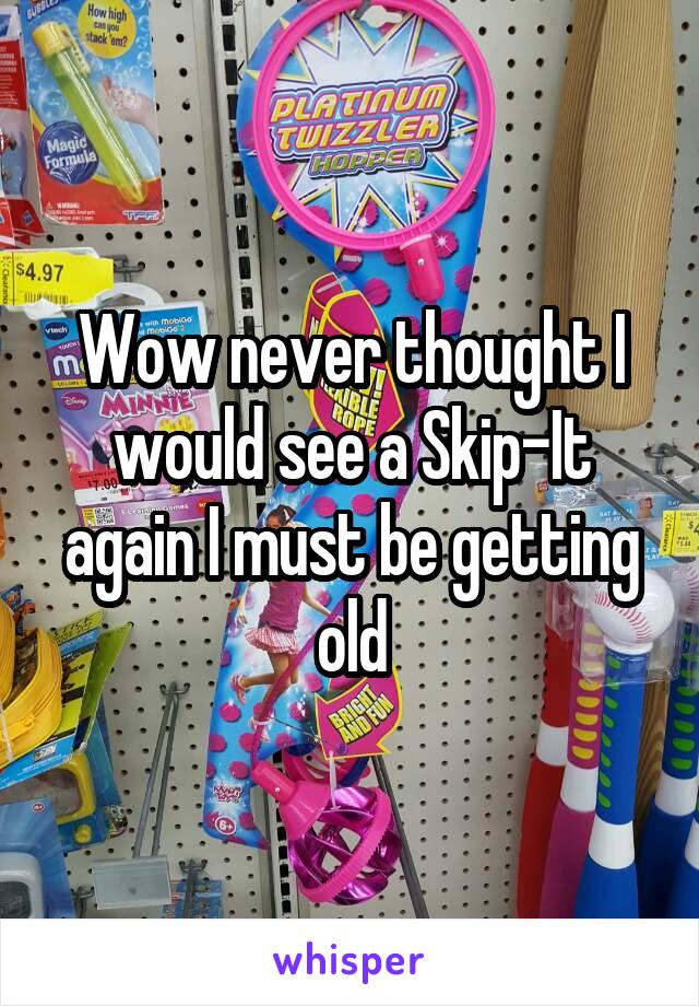 Wow never thought I would see a Skip-It again I must be getting old