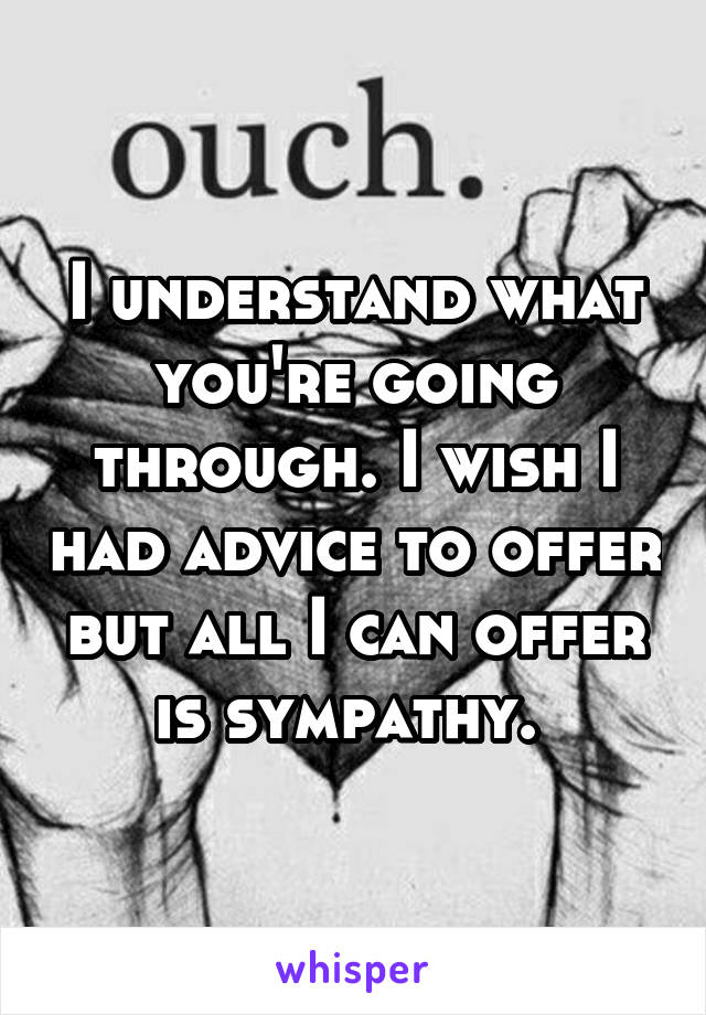 I understand what you're going through. I wish I had advice to offer but all I can offer is sympathy. 