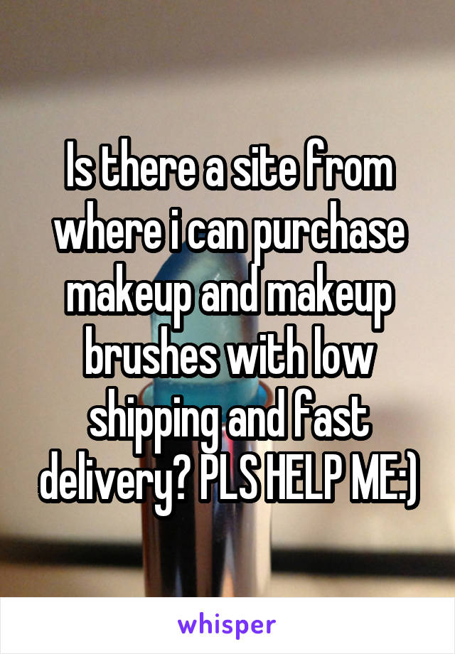 Is there a site from where i can purchase makeup and makeup brushes with low shipping and fast delivery? PLS HELP ME:)