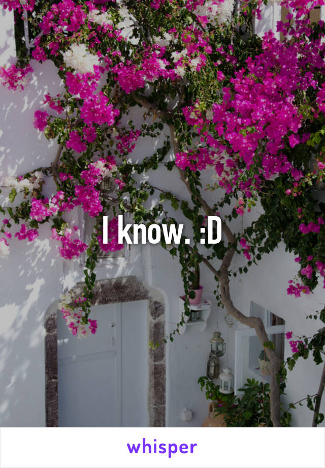 I know. :D