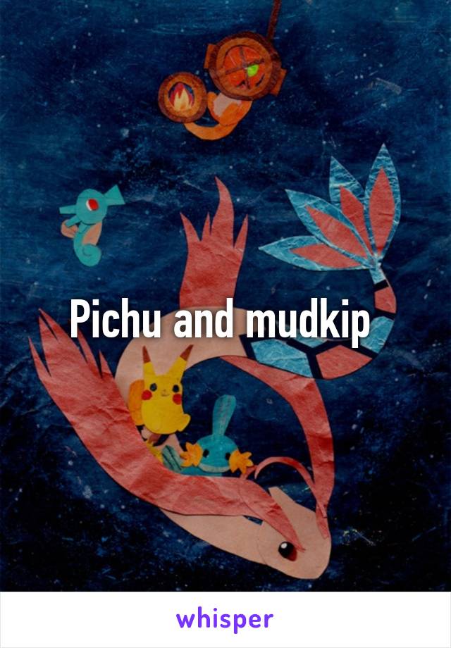 Pichu and mudkip 