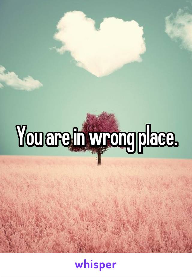 You are in wrong place.