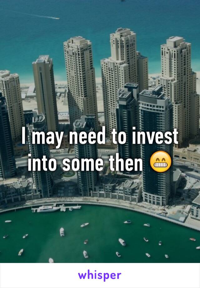 I may need to invest into some then 😁