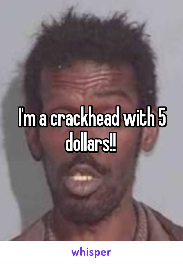 I'm a crackhead with 5 dollars!! 