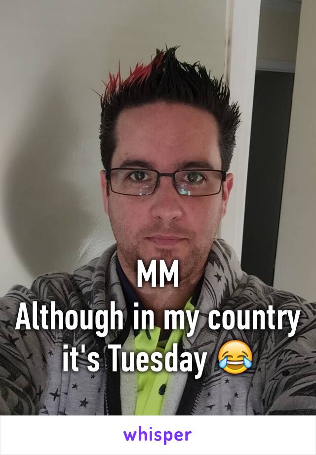 MM
Although in my country it's Tuesday 😂