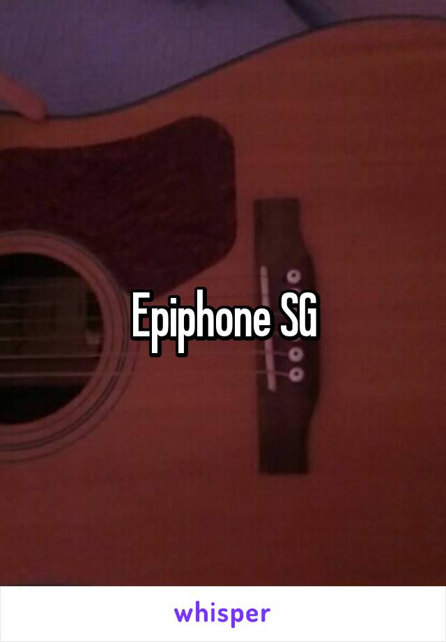 Epiphone SG