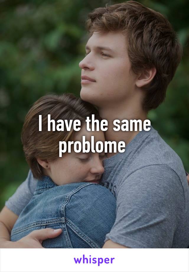I have the same problome 