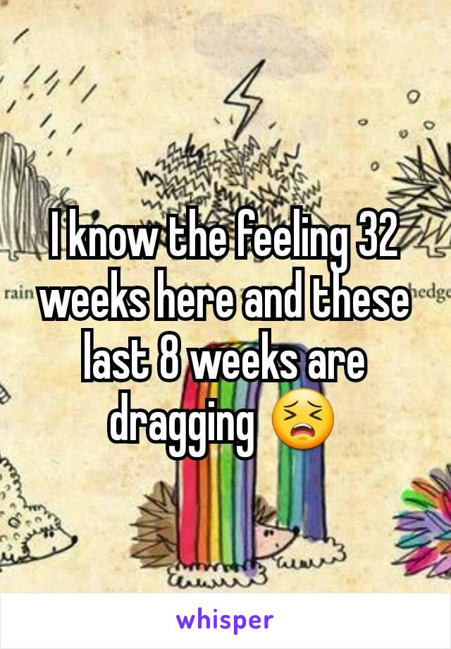 I know the feeling 32 weeks here and these last 8 weeks are dragging 😣