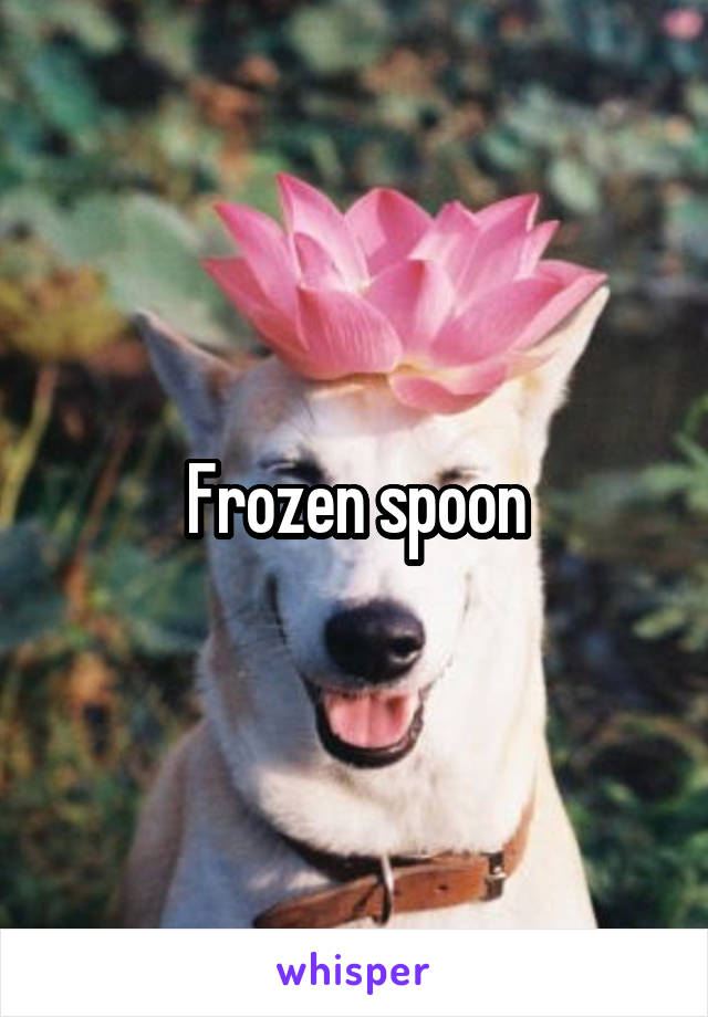 Frozen spoon