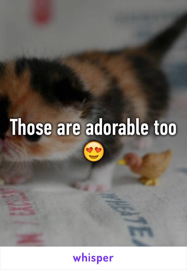 Those are adorable too 😍