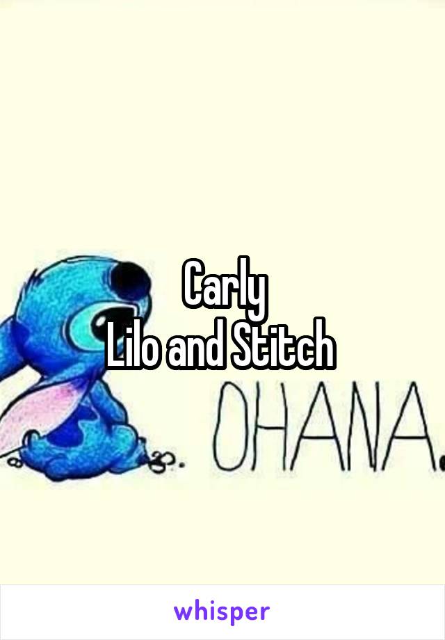 Carly
Lilo and Stitch 