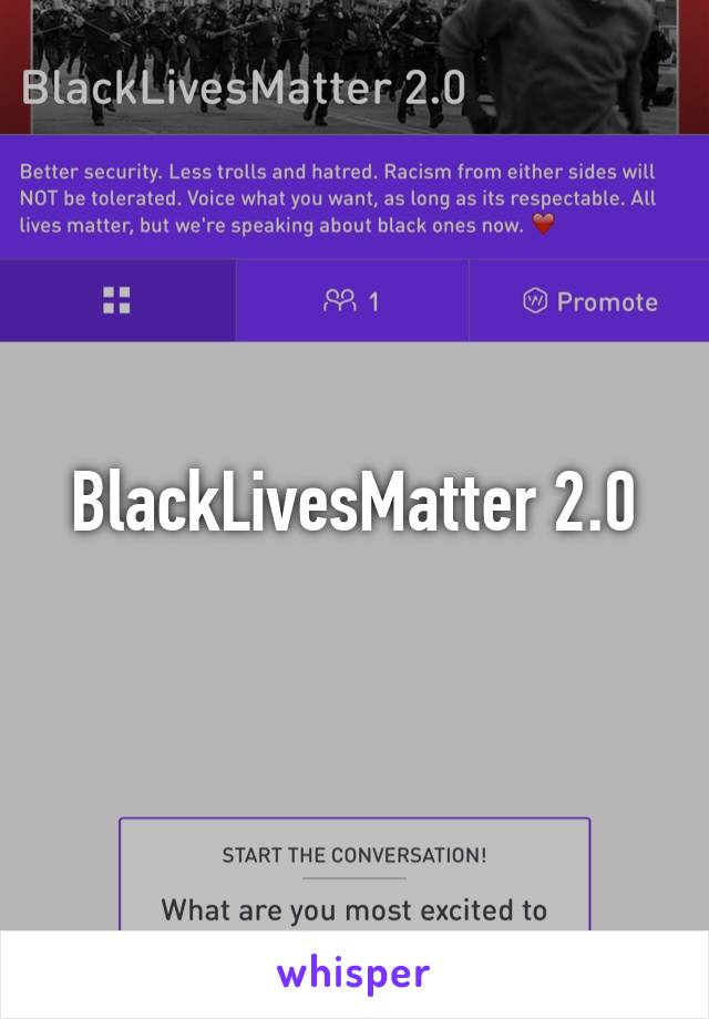 BlackLivesMatter 2.0