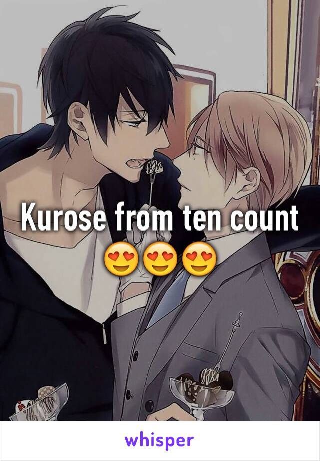 Kurose from ten count 😍😍😍