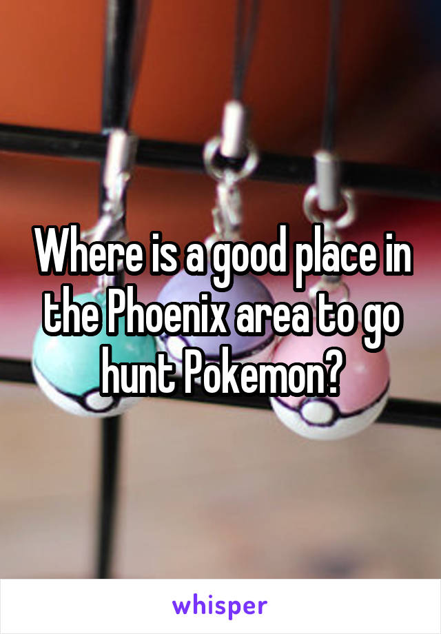 Where is a good place in the Phoenix area to go hunt Pokemon?