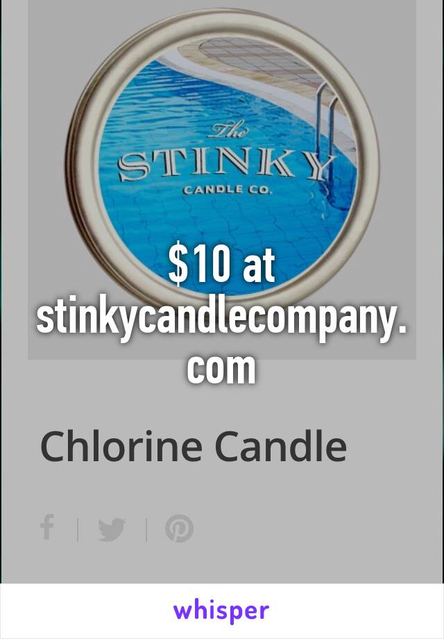 $10 at stinkycandlecompany.com