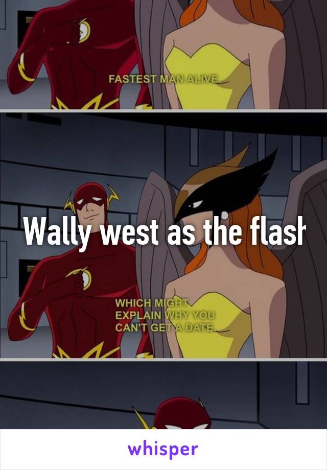  Wally west as the flash