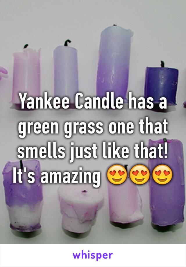 Yankee Candle has a green grass one that smells just like that! It's amazing 😍😍😍